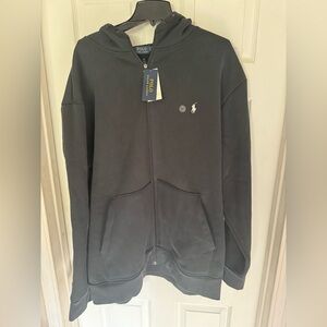 New Polo Ralph Lauren Classic Black Zip Up Sweater size 2XLT